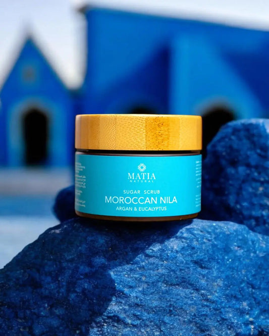 Buy-Moroccan-Nila-Scrub-in-UAE-Ethical-Ingredient-Sourcing-for-Radiant-Skin Bath and Body Matia Natural