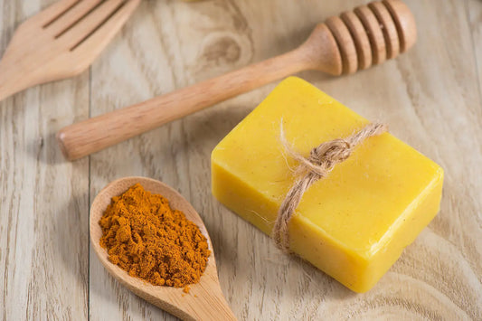 Kurkuma Soap: Turmeric Soap for Brightening, Soothing, and Clear, Radiant Skin - Bath and Body Matia Natural